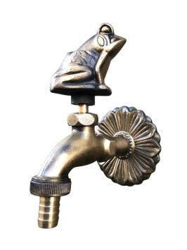 Waterkraan voor tuin fonteinen, messing