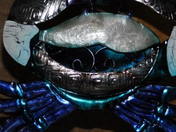 Figur 'Krebs', handgefertigt aus Metall