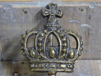 Haken mit Krone, 'Königshaken, Messing