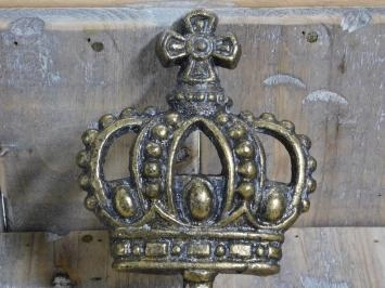 Haken mit Krone, 'Königshaken, Messing
