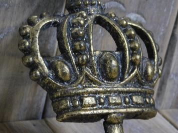 Haken mit Krone, 'Königshaken, Messing