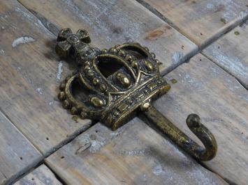 Haken mit Krone, 'Königshaken, Messing
