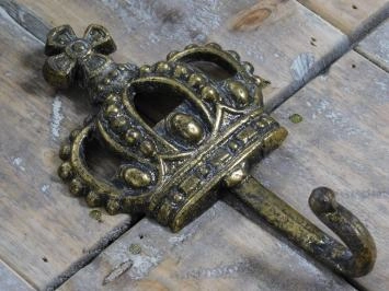 Haken mit Krone, 'Königshaken, Messing