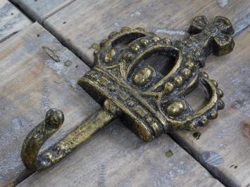 Haken mit Krone, 'Königshaken, Messing