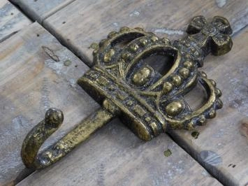 Haken mit Krone, 'Königshaken, Messing