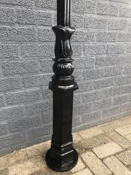 Buitenlamp, lantaarn Amsterdam met keramische fitting en glas, gegoten aluminium, 225 cm