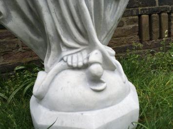 Große Maria Garten Statue, massivem Steinguss