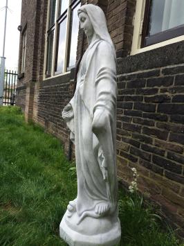 Große Maria Garten Statue, massivem Steinguss