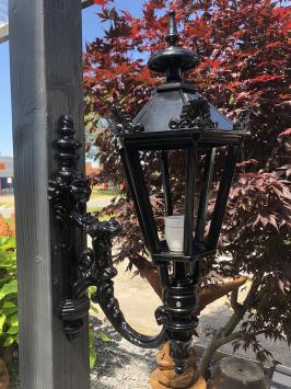 Wand buitenlamp Madrid 85, Alu gegoten met Lampenfitting en Glas