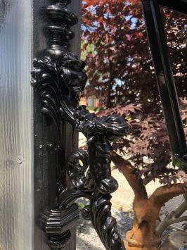 Wand-Außenleuchte Maas 75, Alu-Guss mit Lampenhalterung und Glas.