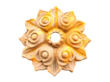 Antiek rond muuranker, gemaakt van gietijzer, robuust