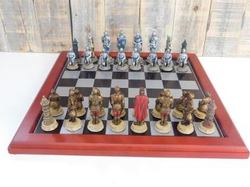 Ein Schachspiel mit dem Thema: 'MEDIEVAL KNIGHTS'