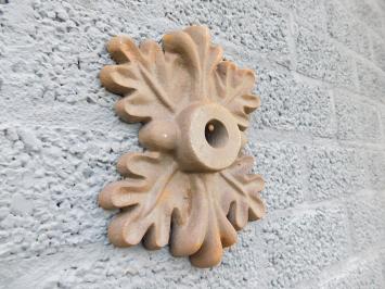 Wandanker aus Gusseisen in Form eines Eichenblatts