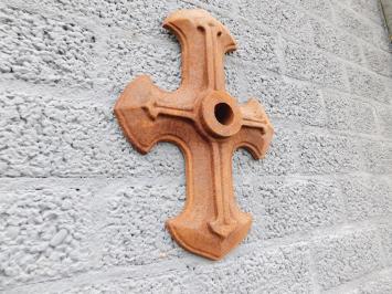 Historischer Wandanker, Balkenhalter aus Gusseisen, antiker Anker