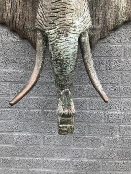 Großes Wandornament eines Elefanten, Kupferoptik!