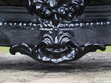 Pflanzgefäß Jugendstil - 55 cm - Aluminium - Schwarz