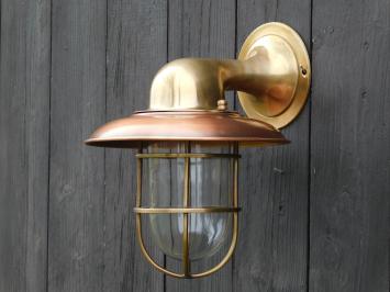 Scheepslamp buiten messing, hang lamp, scheepslantaarn