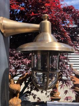 Outdoor lamp, scheepslamp, messing-koper