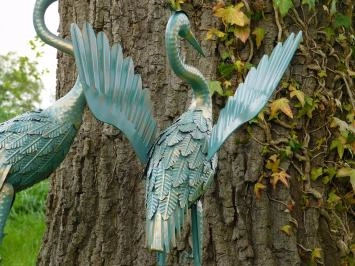 Set Reigers - Turquoise met Goud - Metaal