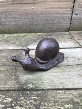 Slak beeld, gemaakt van gietijzer, leuk beeld!