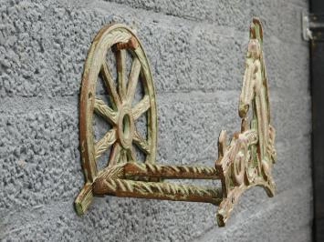 Pferd - Schlauchhalter aus Gusseisen - grün