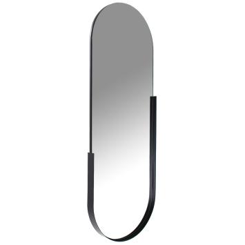 Wandspiegel, moderner Spiegel mit schwarzer Metallkante
