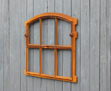 Stallfenster aus Gusseisen, aufklappbar, Vollgusseisen