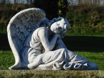 Statue Schlafender Engel - 54 cm - Stein
