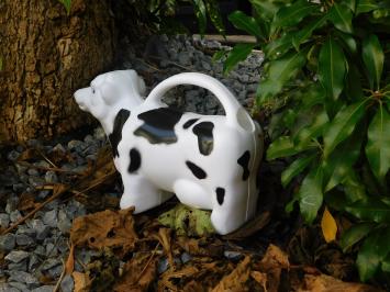 Gartengießkanne Kuh, Kindergießkanne, Blumengießkanne, schwarz-weiß