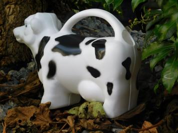 Gartengießkanne Kuh, Kindergießkanne, Blumengießkanne, schwarz-weiß