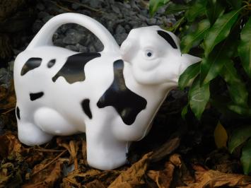 Gartengießkanne Kuh, Kindergießkanne, Blumengießkanne, schwarz-weiß