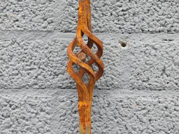 Baluster mit Zwiebel-Vortax, Treppenstil aus massivem Eisen