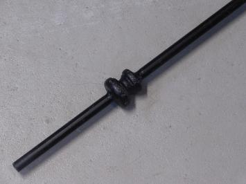 Trapstaaf, trapstijl, single element voor balustrades, gietijzer, zwart gelakt