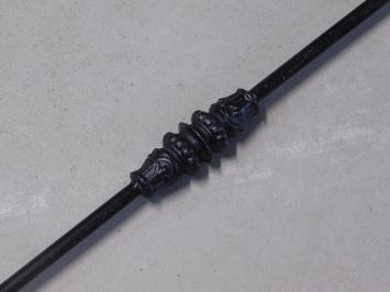 Trapstaaf, trapstijl, single element voor balustrades, gietijzer, zwart gelakt