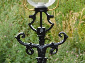 Gartenlaterne Genua - schwarz - alu - 215cm
