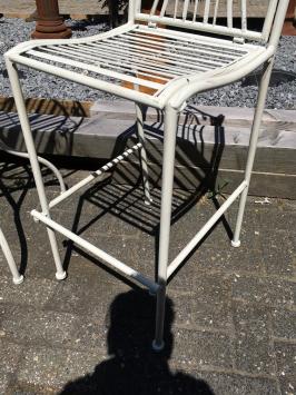 Gartenset, weißes Metall, schönes Set und gute Qualität!