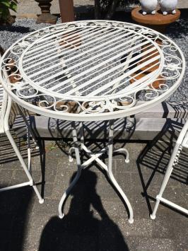 Gartenset, weißes Metall, schönes Set und gute Qualität!