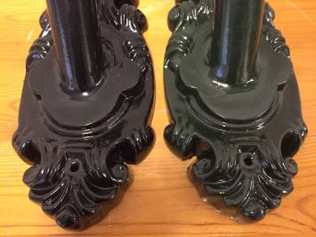 Fahnenmasthalter - Aluminium - Grün/Schwarz - elegant