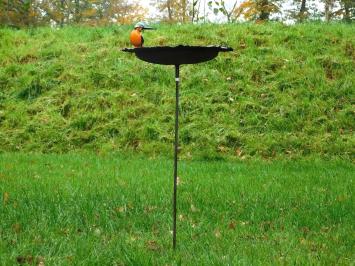 Vogelfutterhaus mit Eisvogel - Garden Stick - Metall