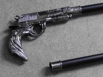 Gehstock pistolera - aluminium - 93cm