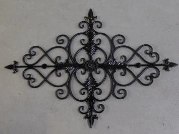Raamrooster 'Vie' - wandornament - zwart - smeedijzer