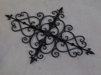 Raamrooster 'Vie' - wandornament - zwart - smeedijzer