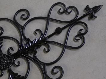Raamrooster 'Vie' - wandornament - zwart - smeedijzer