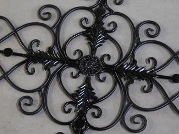 Raamrooster 'Vie' - wandornament - zwart - smeedijzer