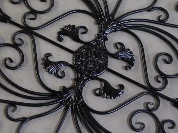 Fenstergitter 'Vivere' - Wanddekoration - Schwarz - Schmiedeeisen
