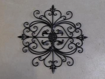 Fenstergitter 'Vivere' - Wanddekoration - Schwarz - Schmiedeeisen