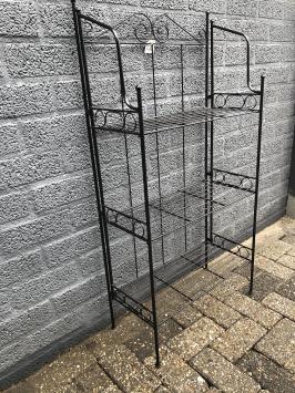 Schöne Metall-Etagere, schönes Schmiedeeisen schwarz
