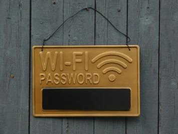 Wandschild Wi-Fi-Passwort - Wanddekoration - Metall