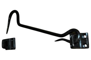 Kajüten-Verschluss als Windhakenbefestigung, Eisen, schwarz, 28 cm