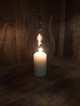 Windlicht glas voor kaarsen of reserve deel voor houders